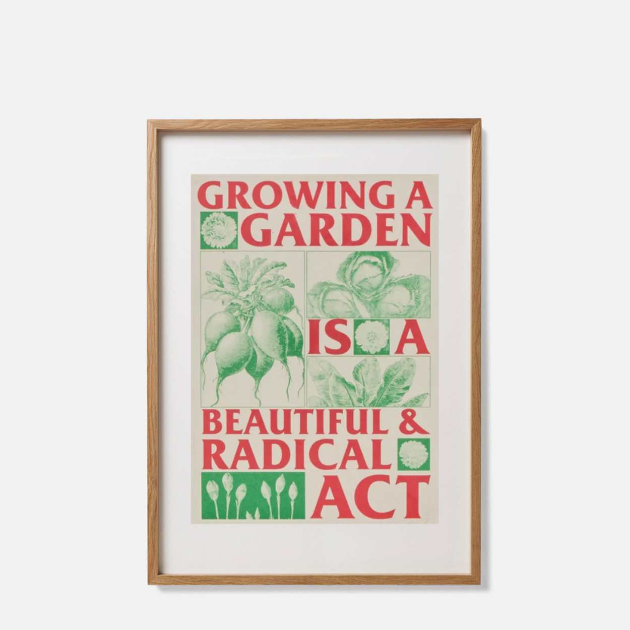 A Radical Garden Zine in frame