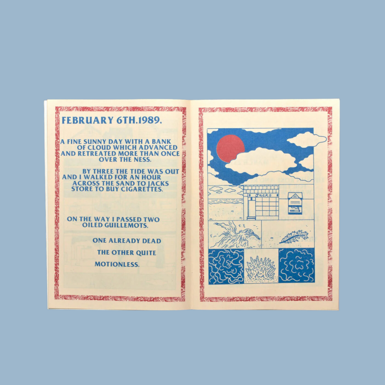 Interior details of A Garden By The Sea Zine