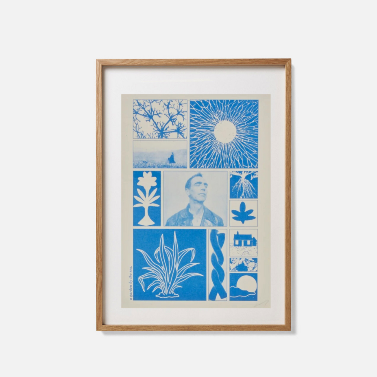Interior details of A Garden By The Sea Zine framed