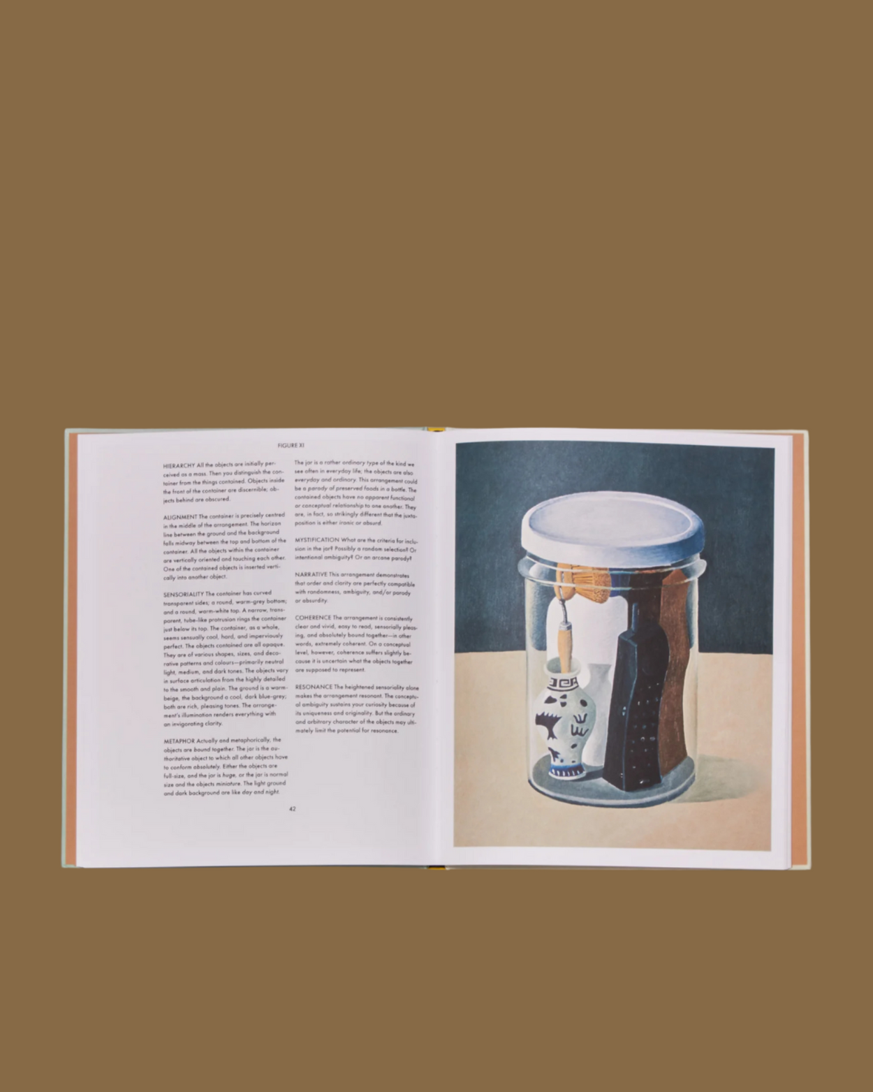 Interior detail of Arranging Things by Leonard Koren Hard Back Book