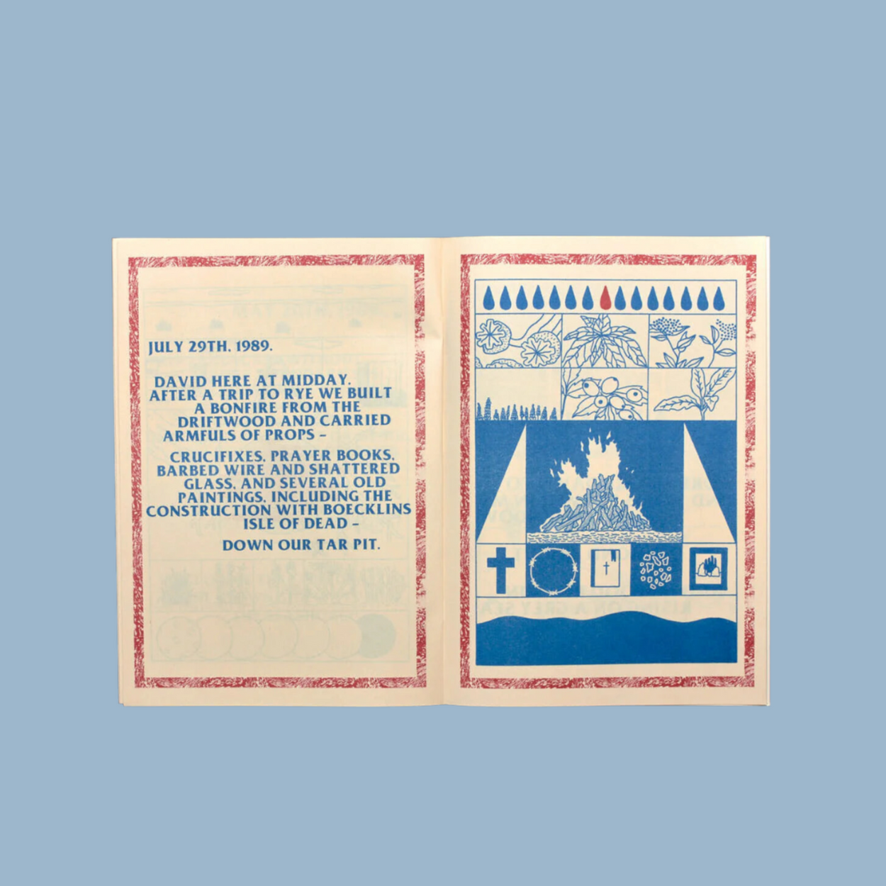 Interior details of A Garden By The Sea Zine