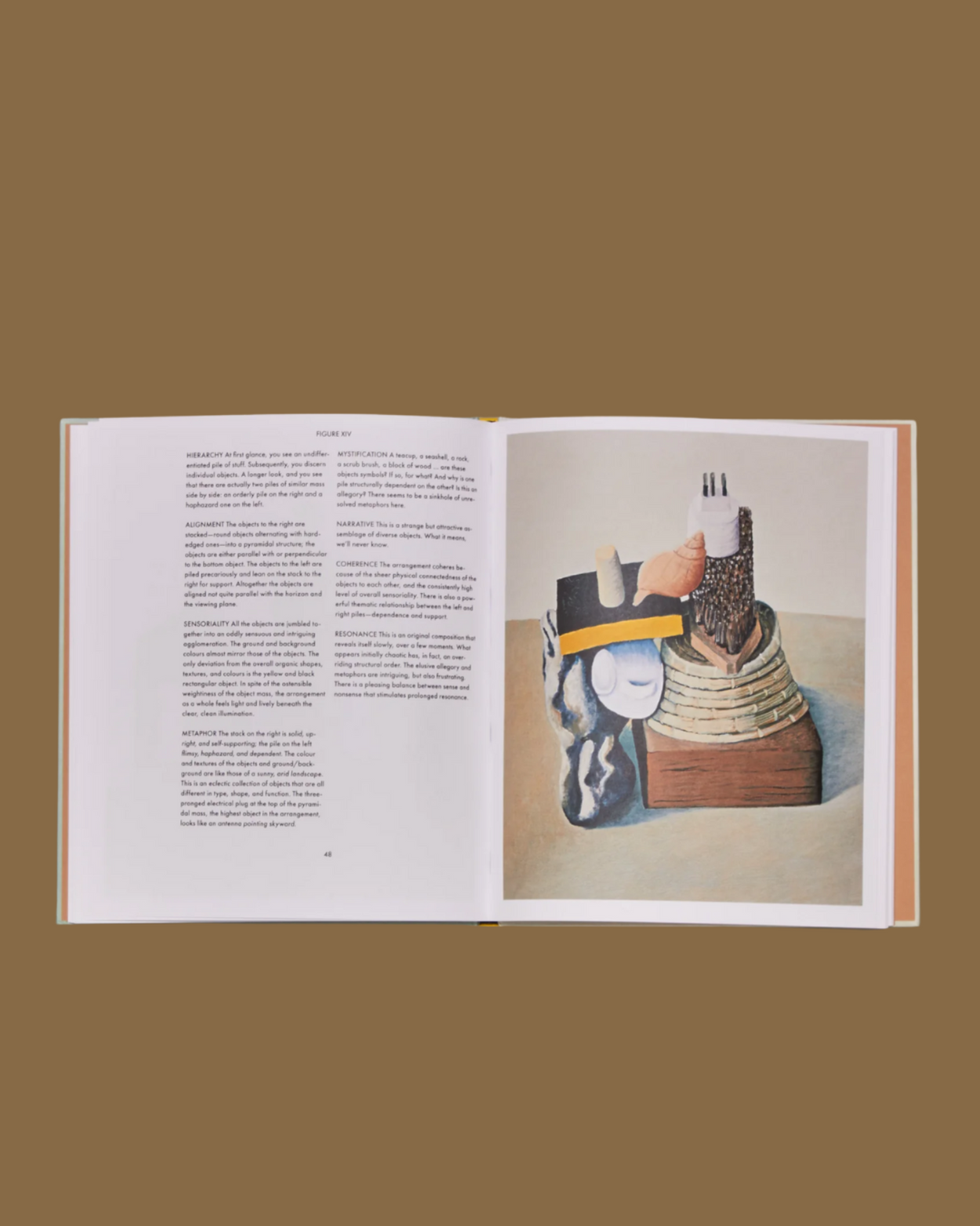 Interior detail of Arranging Things by Leonard Koren Hard Back Book
