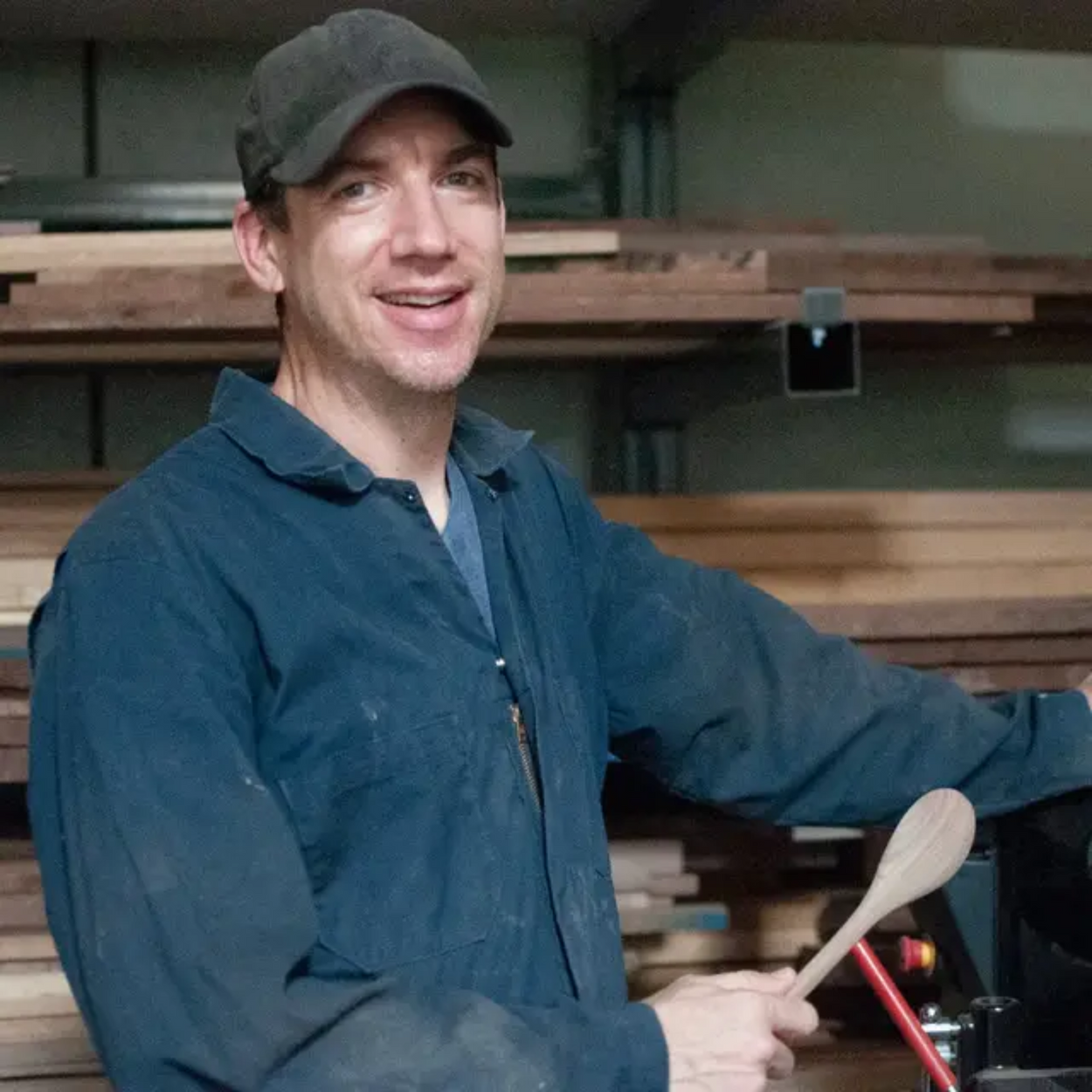 Jo Brody maker of Hand crafted maple wood spoon
