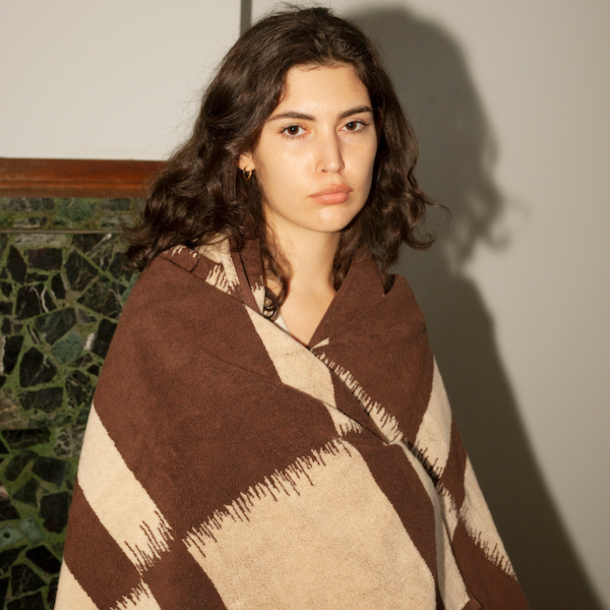 n Sonata Karin Bath Sheet on young woman