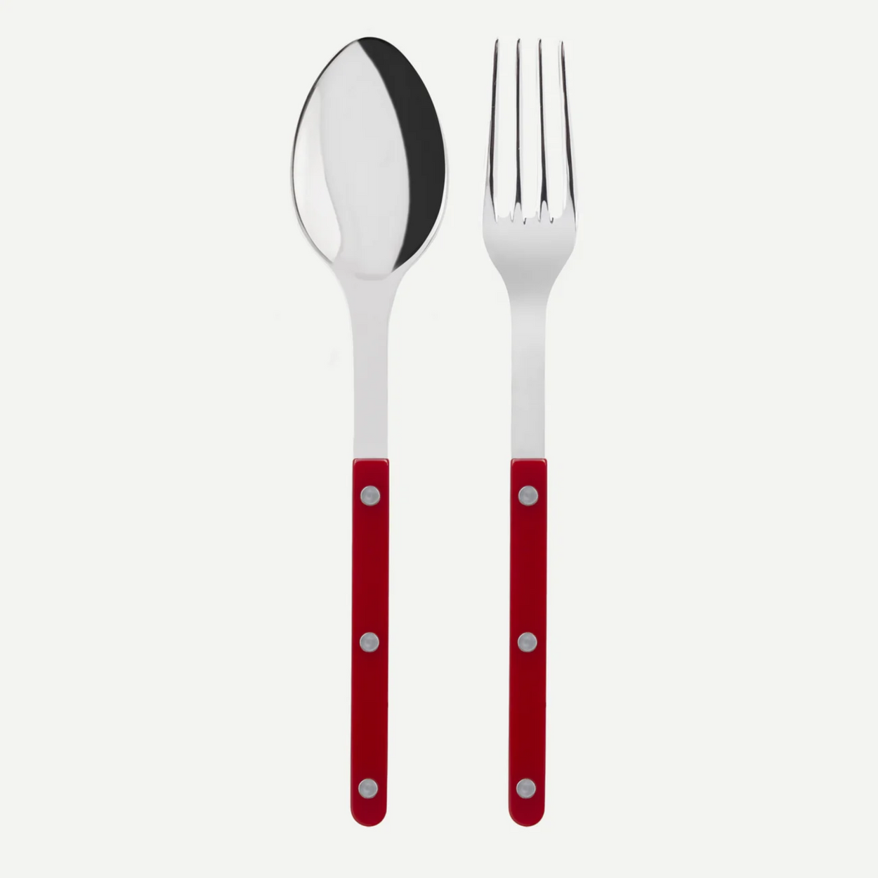 Sabre Paris Modern Serving Set- Burgundy with white backdrop