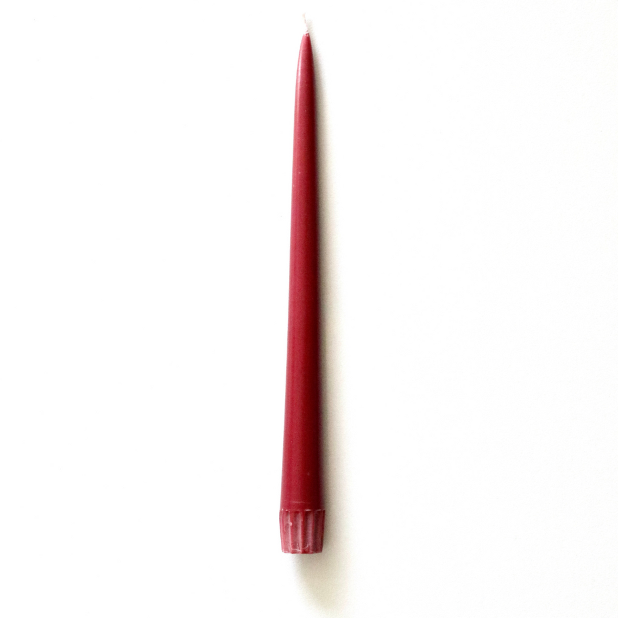 Burgundy Fair Trade Tapered Dinner Candles