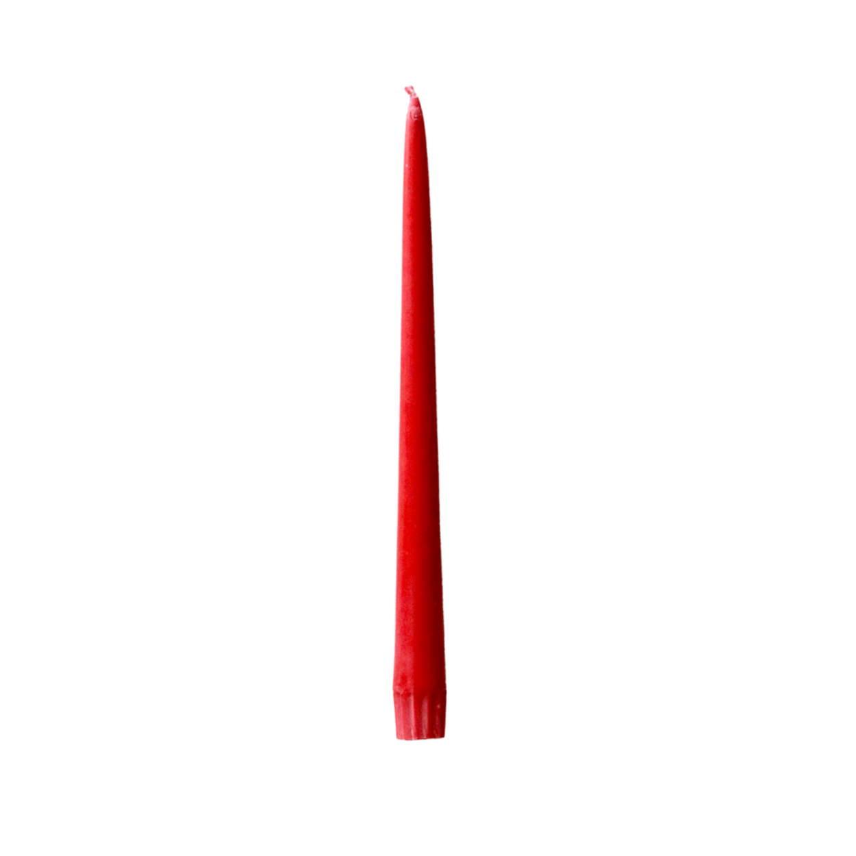Carnival Red Fair Trade Tapered Dinner Candles