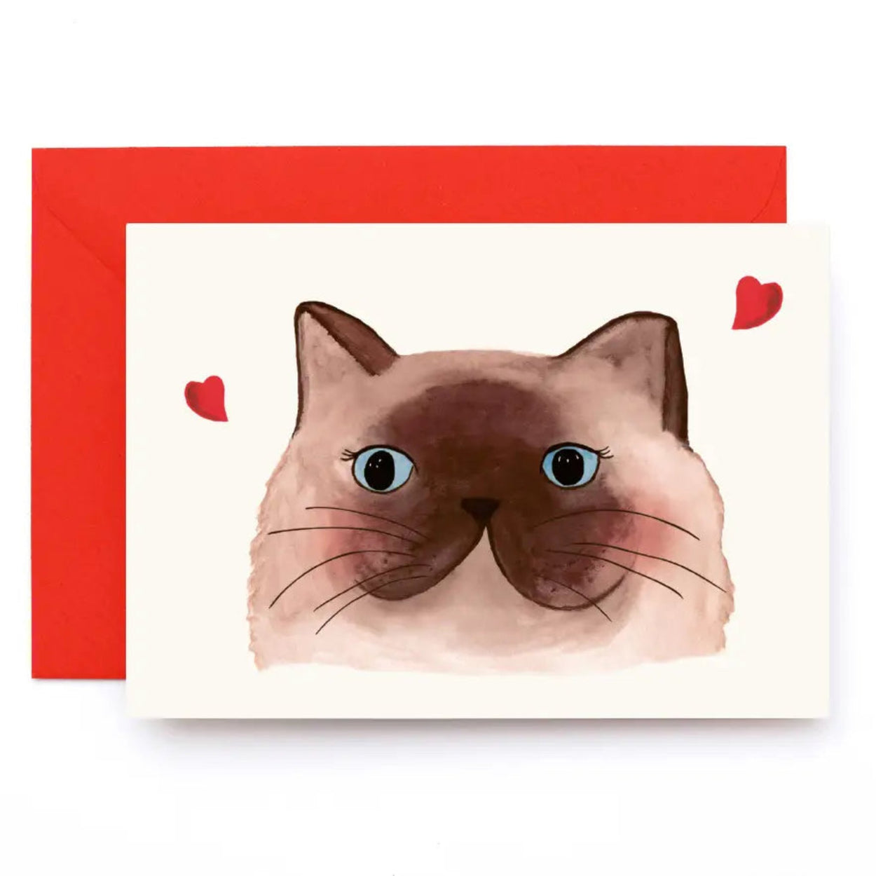 Swooning cat card