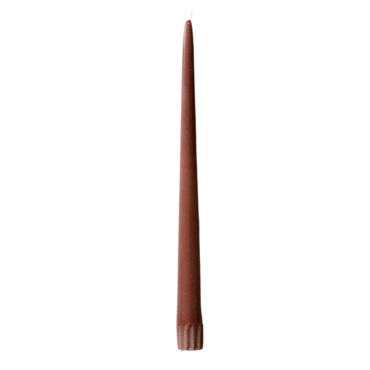 Chocolate Fair Trade Tapered Dinner Candles