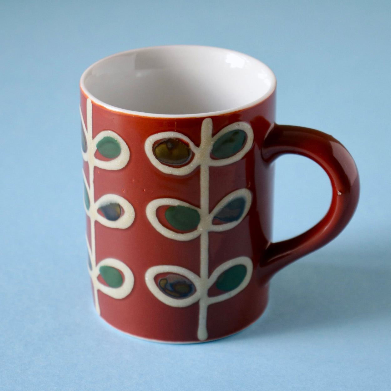 Vintage ceramic cup closeup