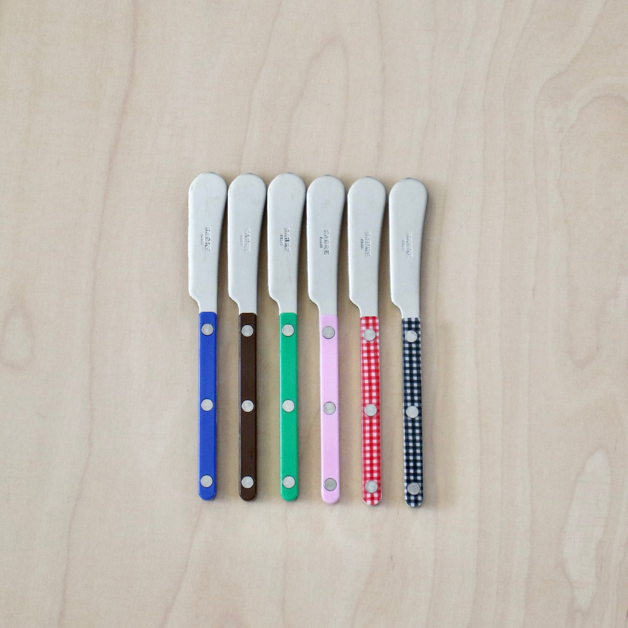 Sabre Paris Bistrot Butter Spreaders, mixed colours