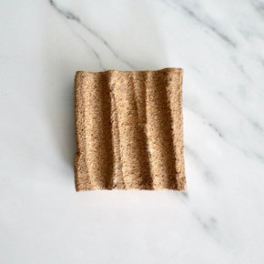 Square Ceramic Soap Holder by Grace McCarthy on marble backdrop