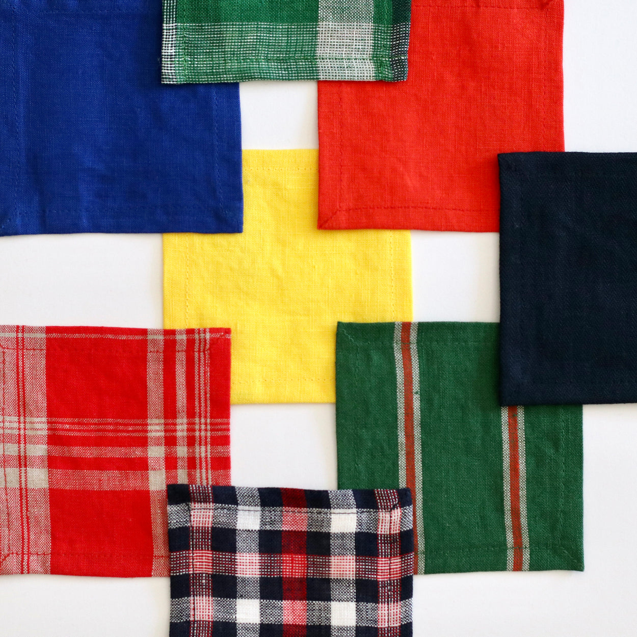 Japanese Linen Coasters mixed colours