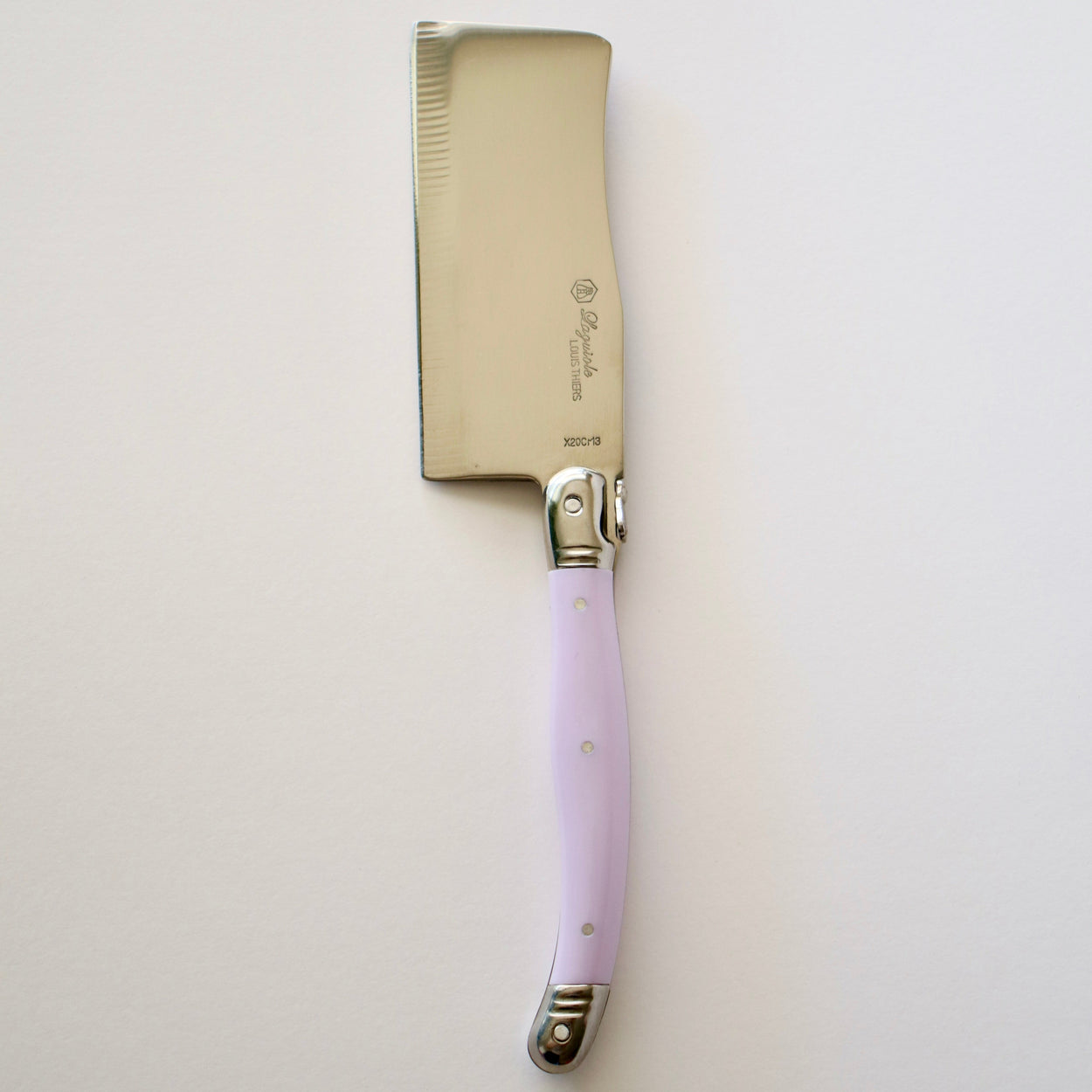 Vintage Laguiole Cheese serving set against white background