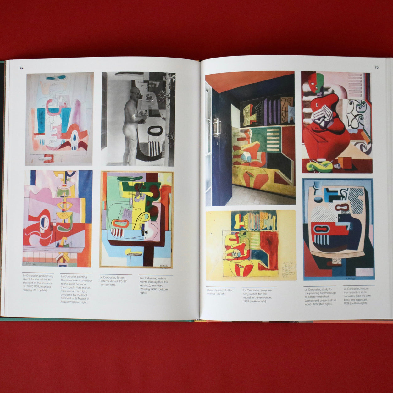 Interior of The Painter Le Corbusier: Eileen Gray's Villa E 1027 and Le Cabanon Hard Back Book