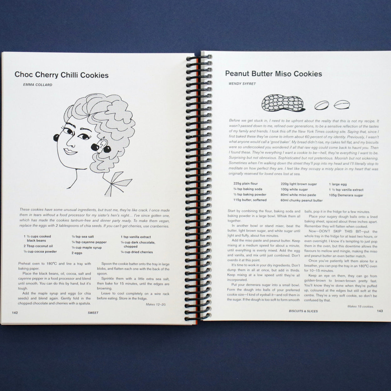 Interior of Recipes with Friends Cookbook by Alice Oehr