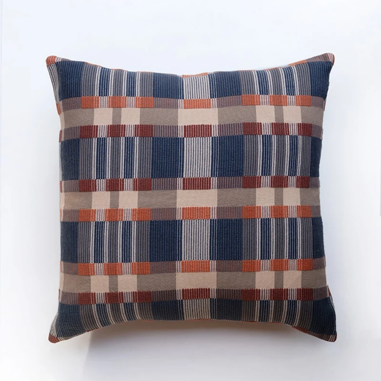 Blue Mungo Skipping Block Cushion