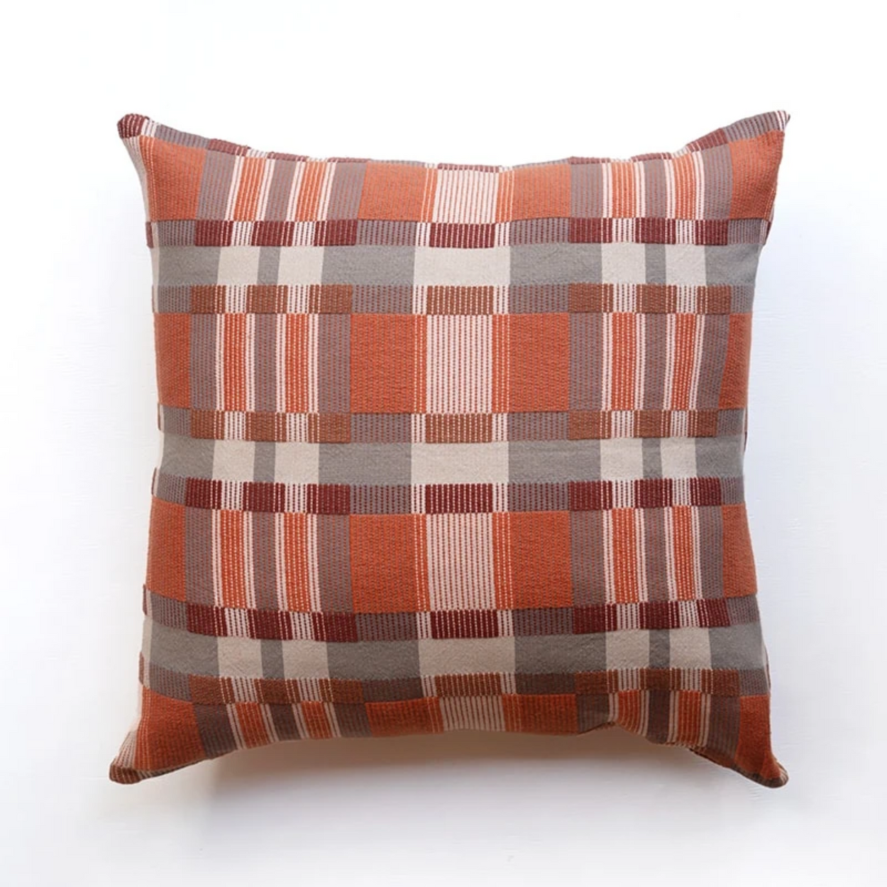 Terracotta Mungo Skipping Block Cushion