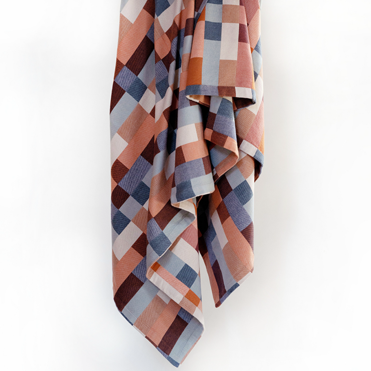 Mungo Double Cotton Blanket - Wildfire