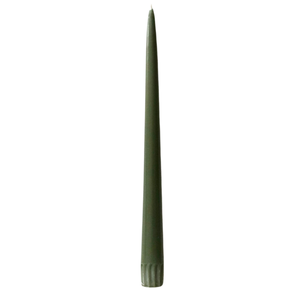 Olive Fair Trade Tapered Dinner Candles