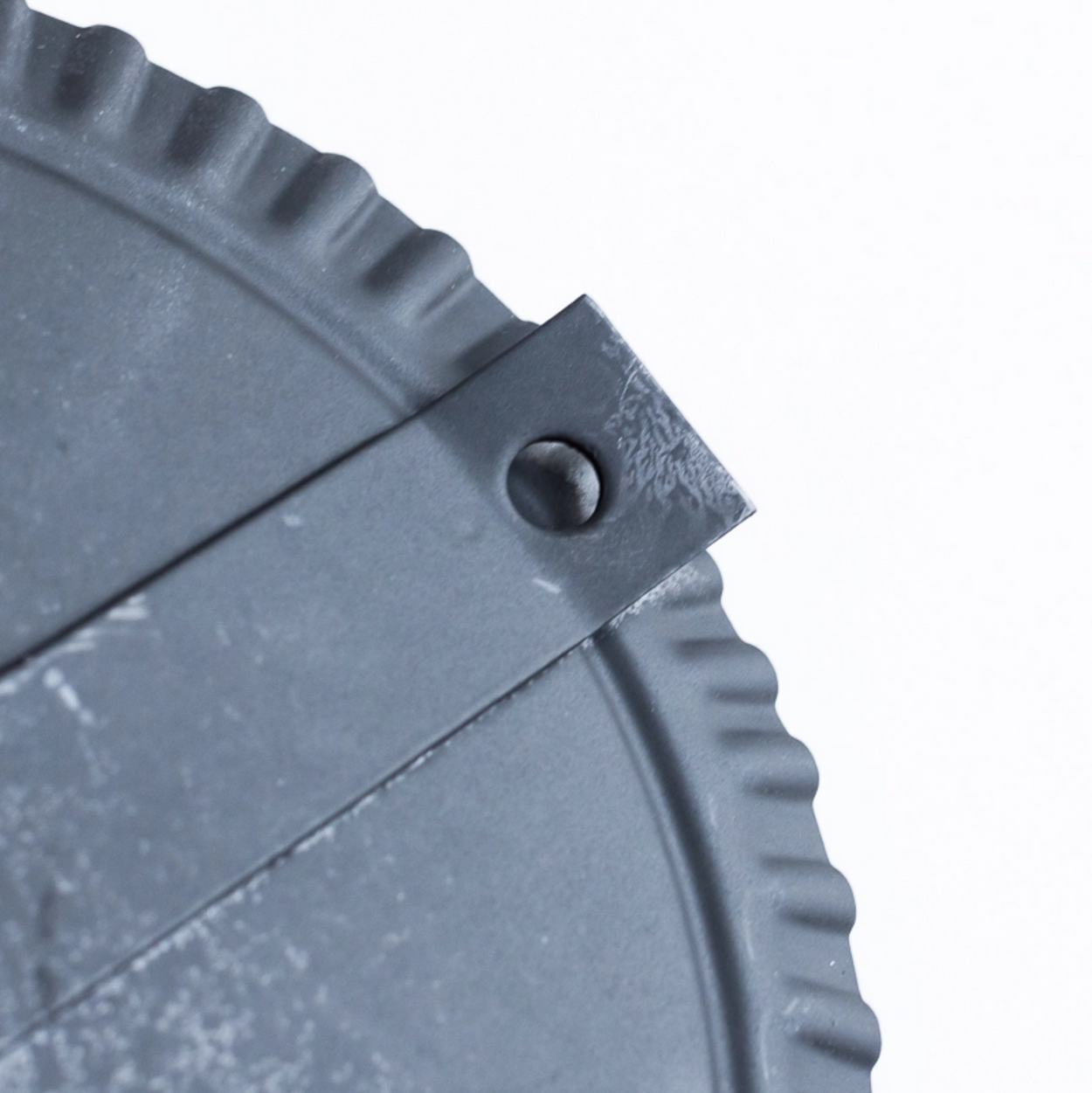 Close up of Oval candle sconce against grey background