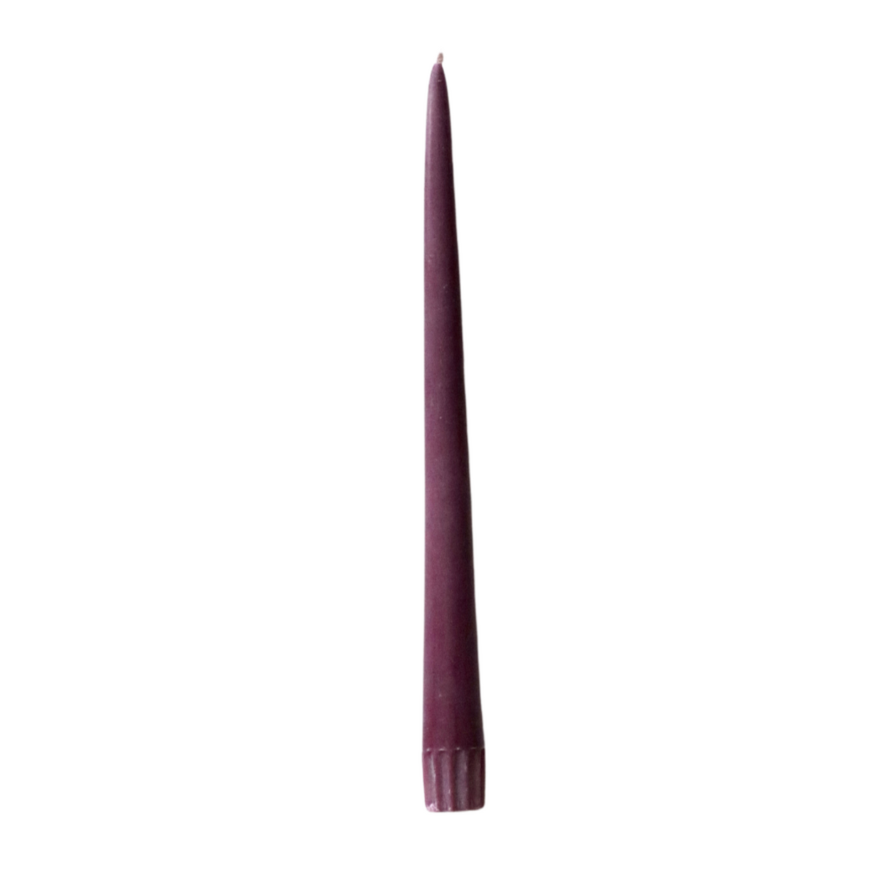 Plum Fair Trade Tapered Dinner Candles