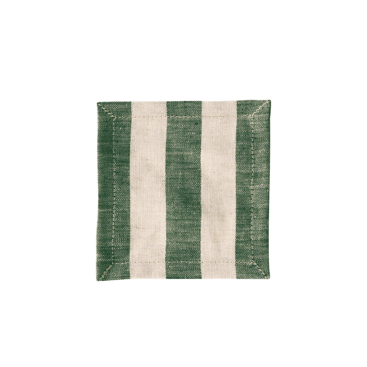 Jardin Green Stripe Coasters