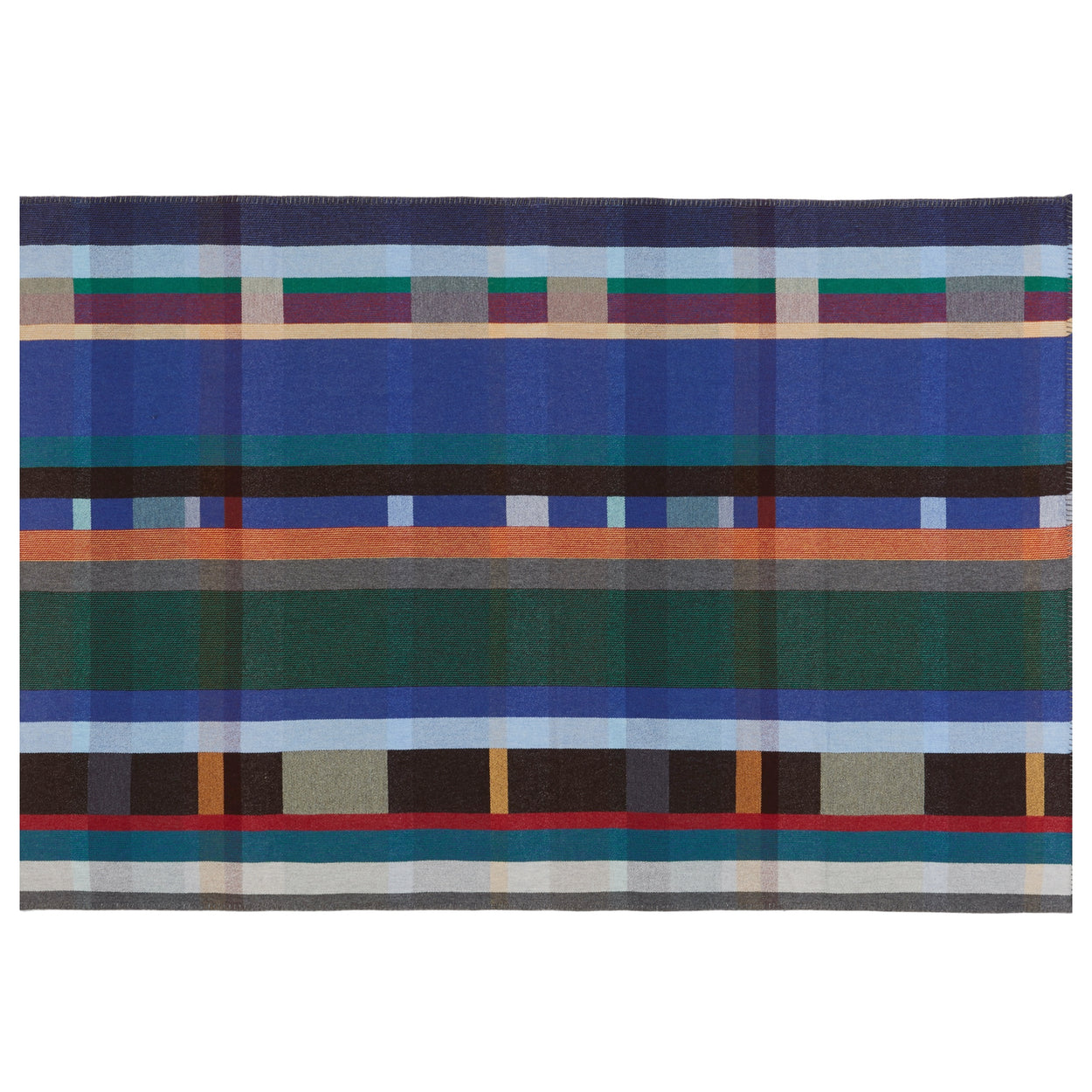Antoni Blue Premium Merino Lambswool wool throw blanket