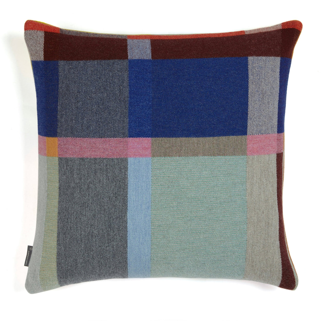 Premium Merino wool cushion cover in Lloyd back.