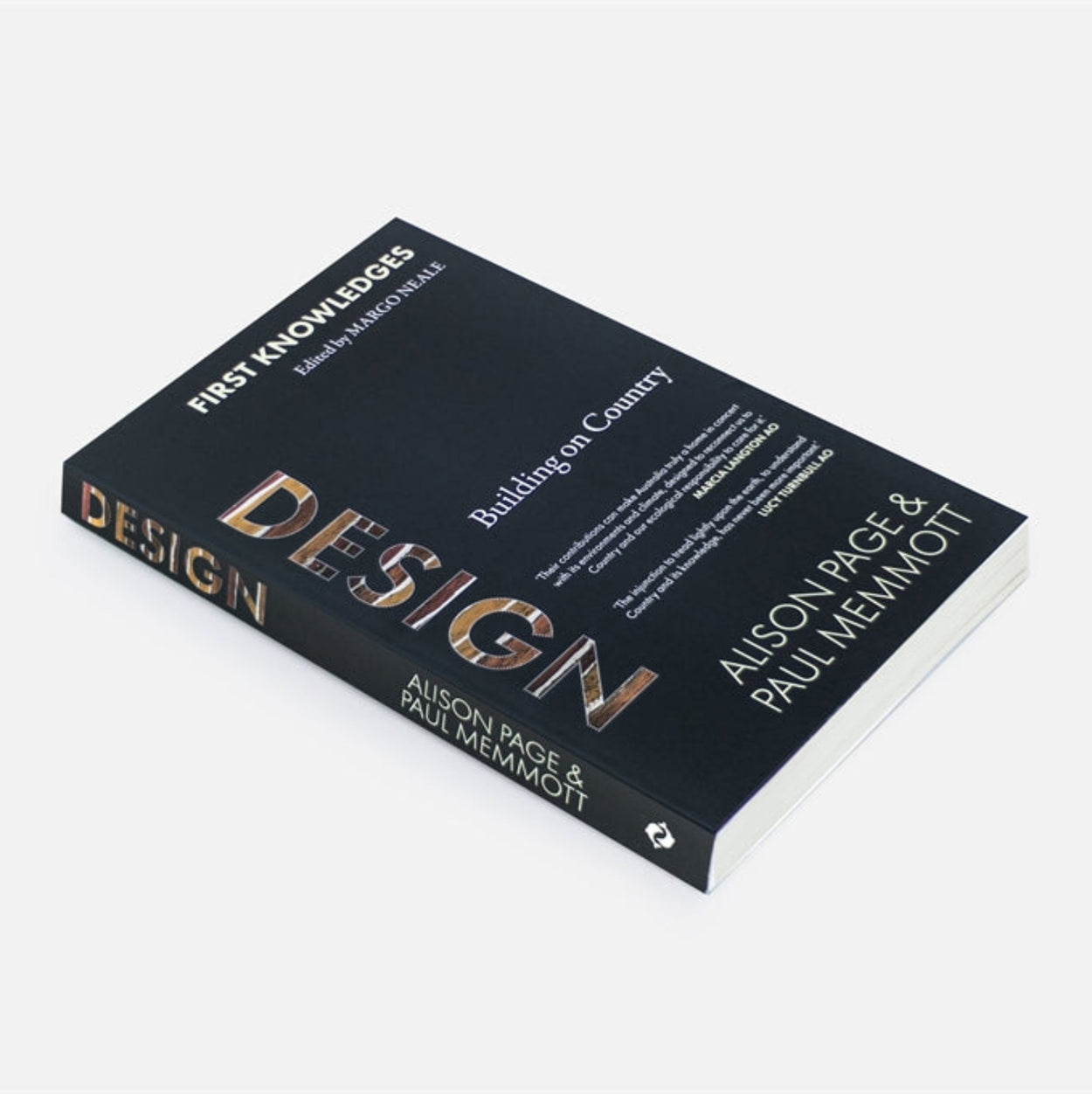 Design : First Knowledges Softcover Book lying flat on angle with white backdrop