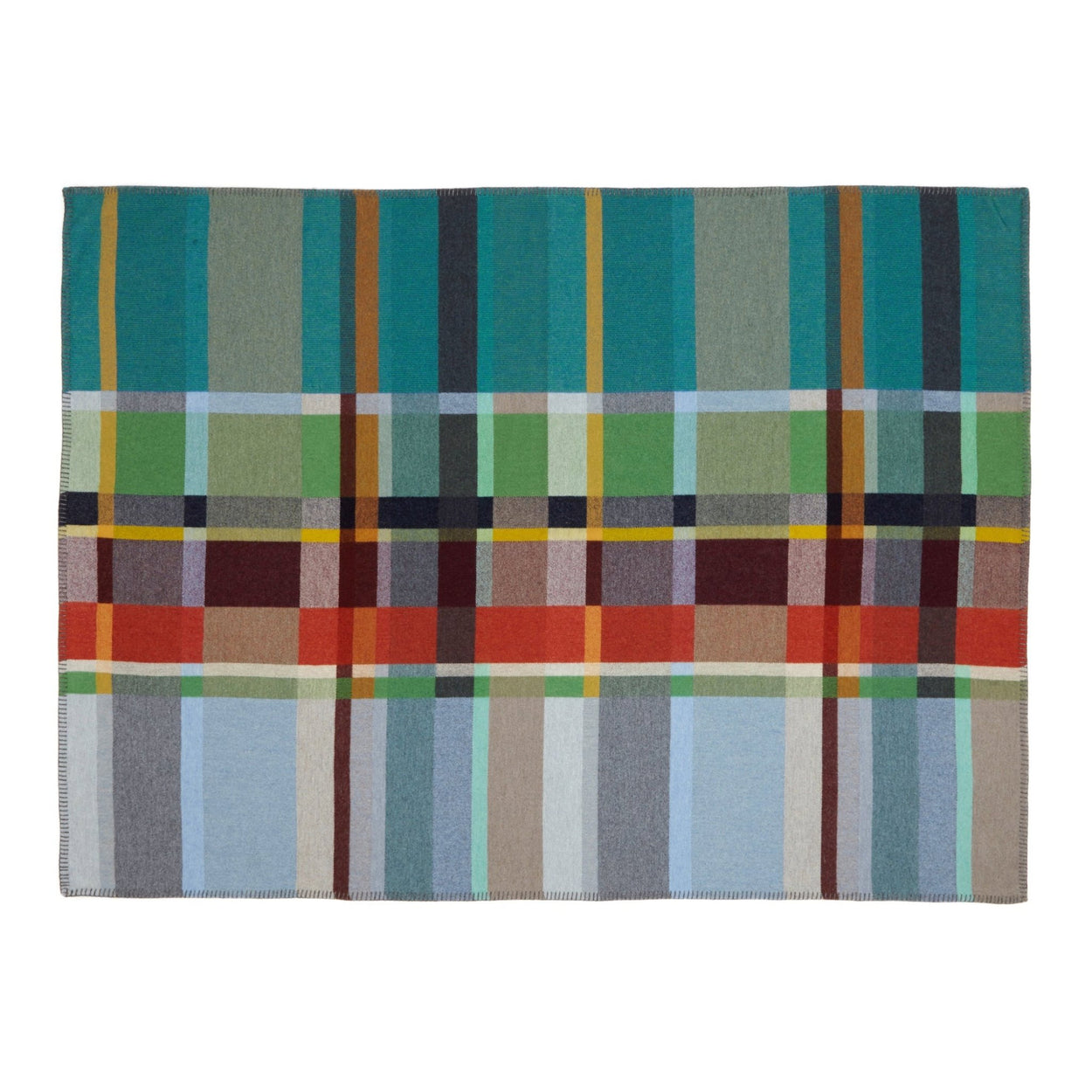 Close up Wallace Sewell Fieldon blanket flatlay.