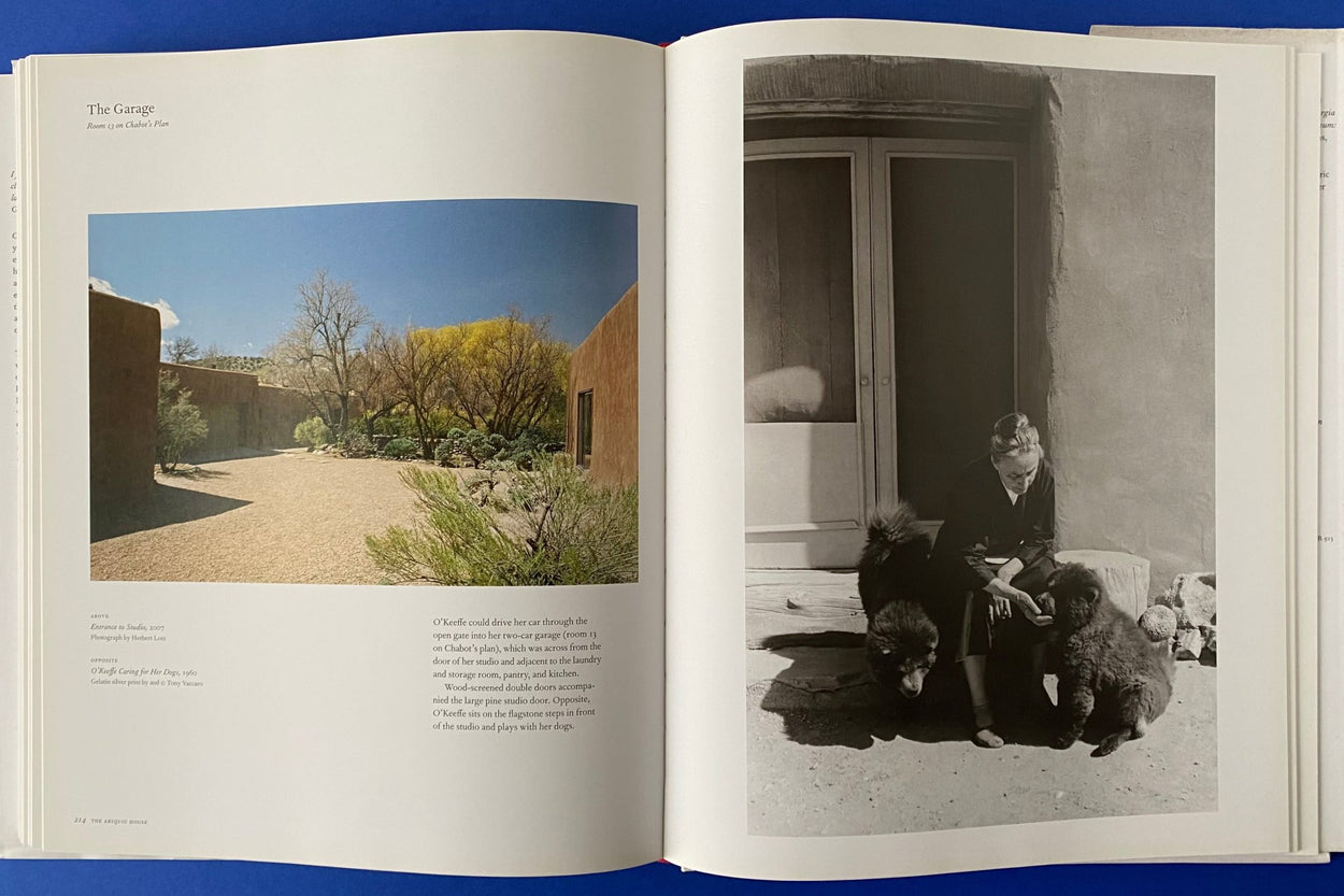 Interior images of courtyard in Georgia O'Keeffe and Her Houses Hardback Book