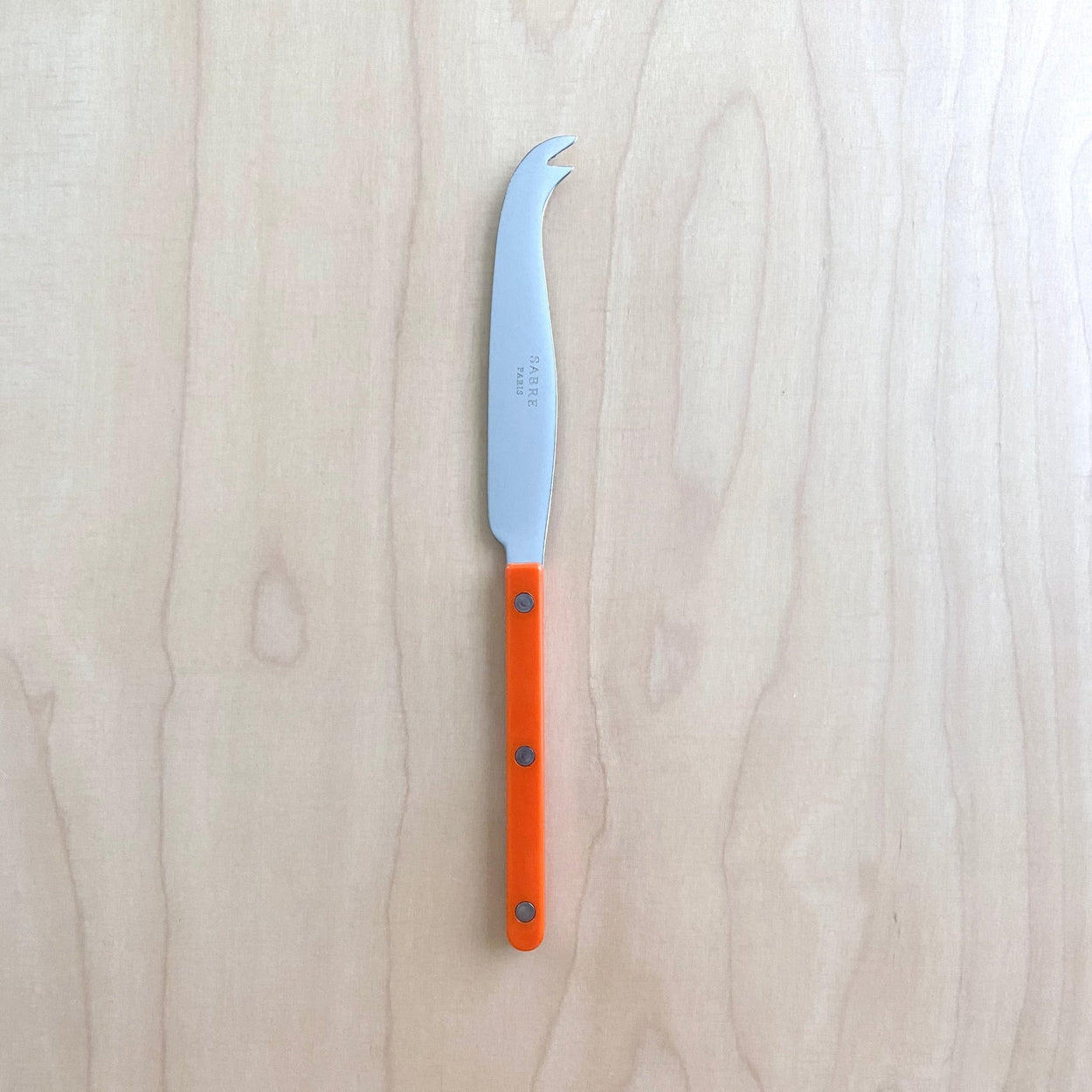Sabre Bistrot Cheese Knife in Orange.