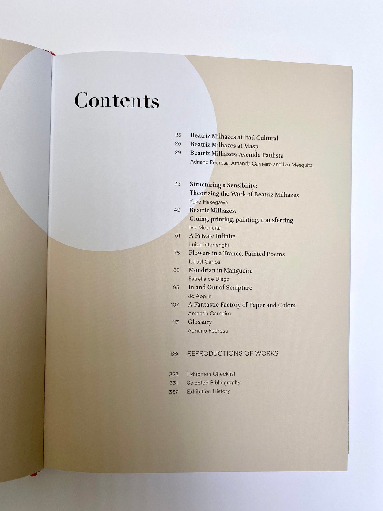 Beatriz Milhazes: Avenida Paulista Hardback Book contents