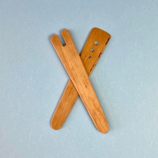 Handmade Pear Wood Salad Servers