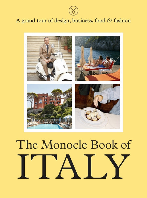 Front cover The Monocle Book of Italy Hardback Book