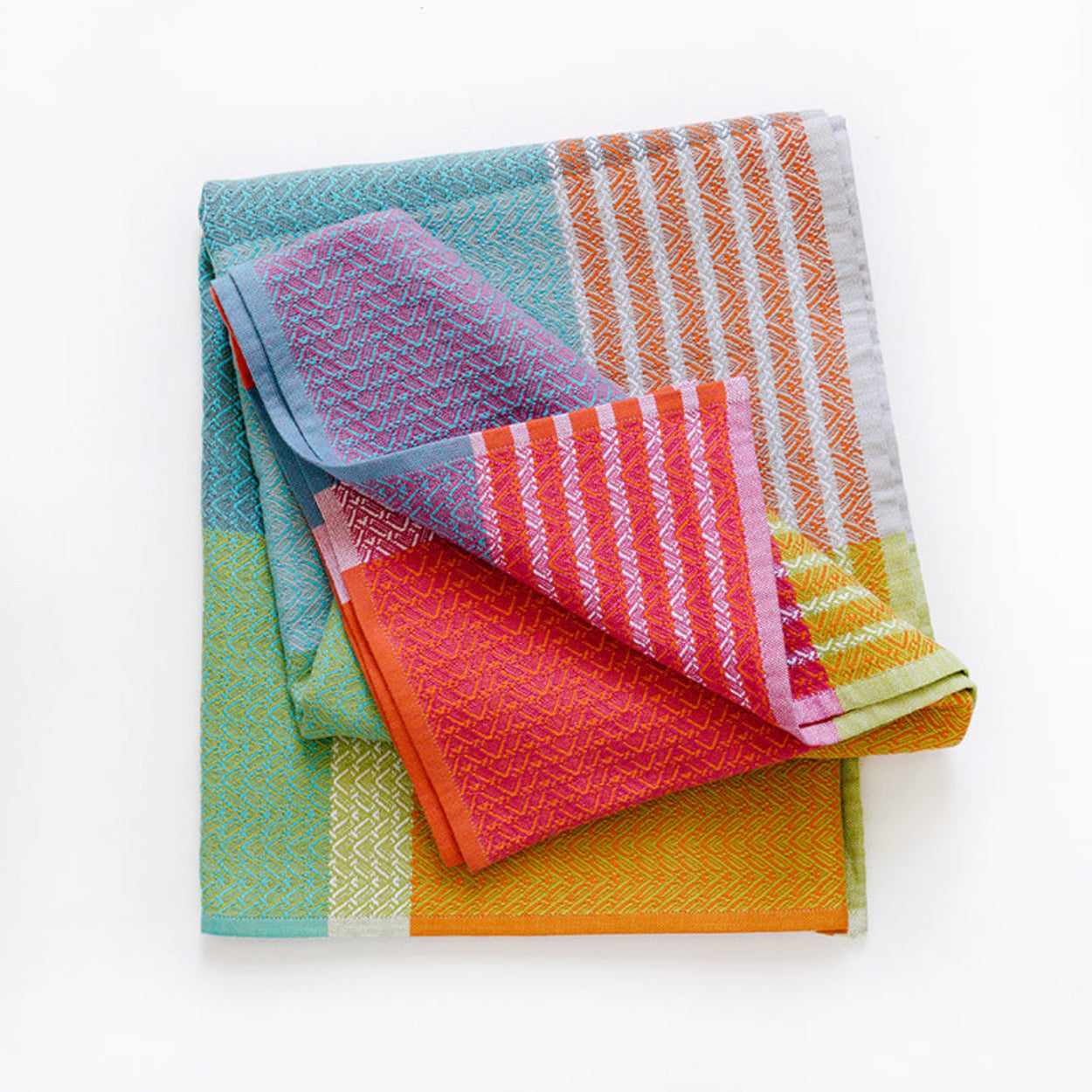 Mungo folded Folly Beach Towel - Fiddler Crab