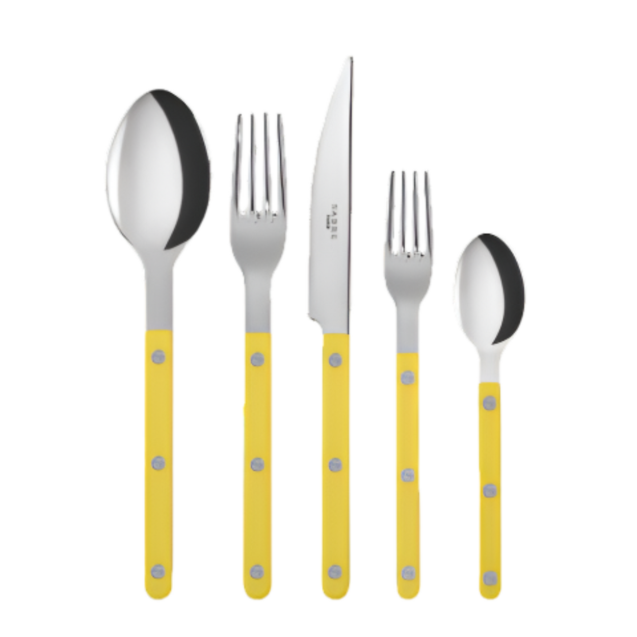 Sabre Paris Bistrot Yellow Flatware 4 Piece Set