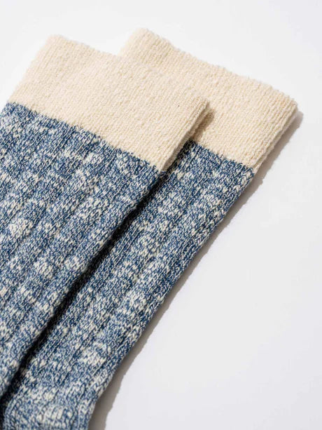 Close up of blue Royalties Paris Cotton Socks
