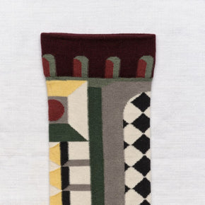 Bonne Maison Geometric patterned sock on a white background