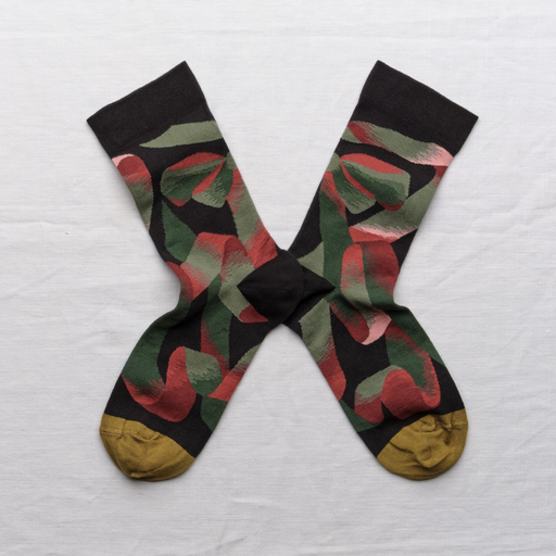 Bonne Maison Ribbon socks on white backdrop.