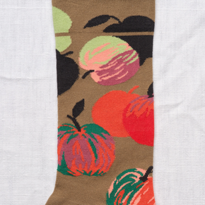 Close up of Bonne Maison Apples socks 