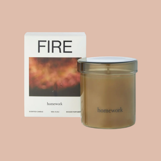 Homework UK scented candle - Fire with packaging box