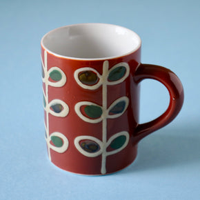 Vintage ceramic cup closeup