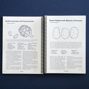 Interior of Recipes with Friends Cookbook by Alice Oehr