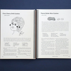Interior of Recipes with Friends Cookbook by Alice Oehr