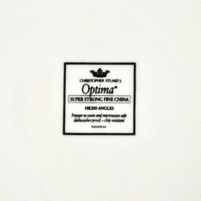 Framed picture of a Christopher Stuart Optima logo on a white background
