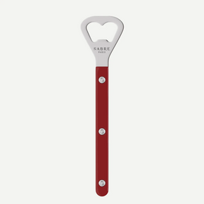 Sabre Paris Burgundy Bottle Opener against a white background