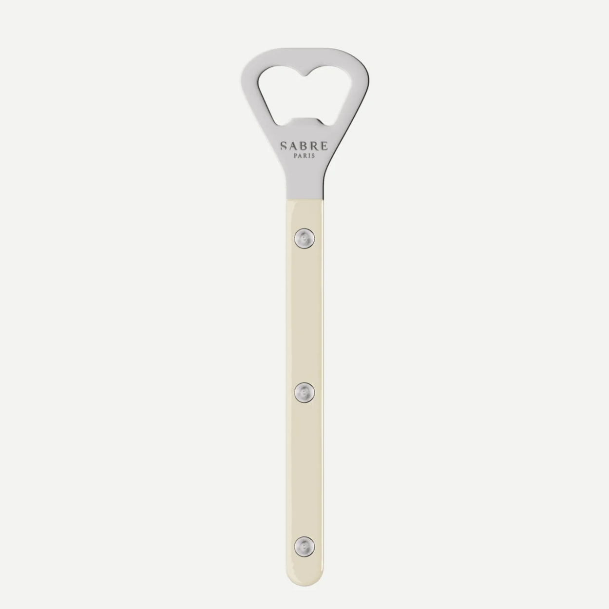 Sabre Paris Ivory bottle opener on white background