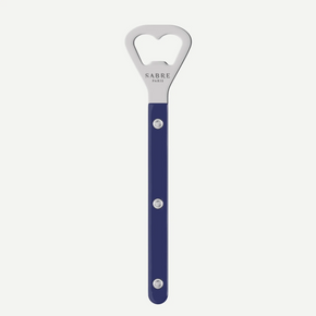 Sablé Paris bottle opener with blue handle on a white background